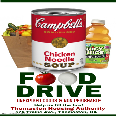 food drive flyer