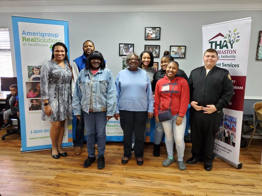 Adult participants of repack the backpack