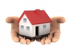 house in hands clipart