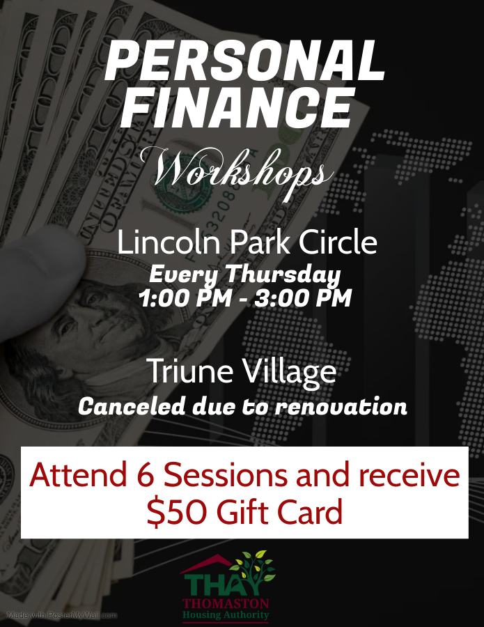 Personal Finance Flyer. All information from this flyer is listed above.
